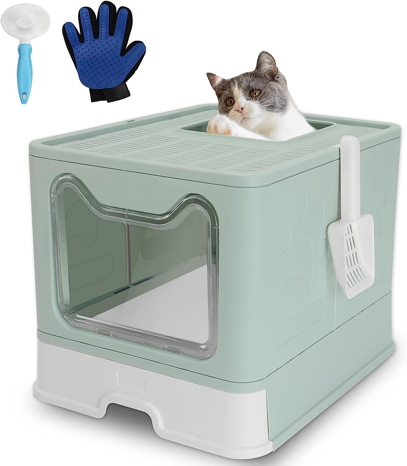 ROCCS Foldable Cat Litter Box with Lid,No Smell Large [...]