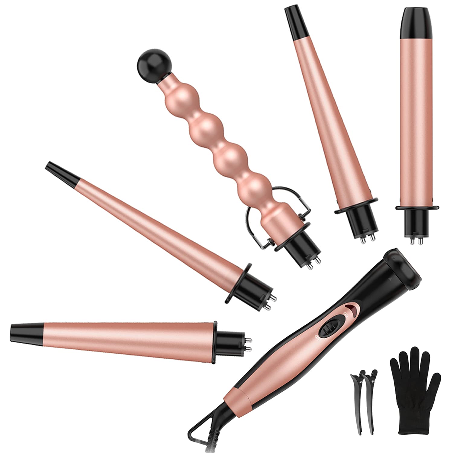 5 in 1 Curling Iron Set - BESTOPE PRO Curling Wand [...]