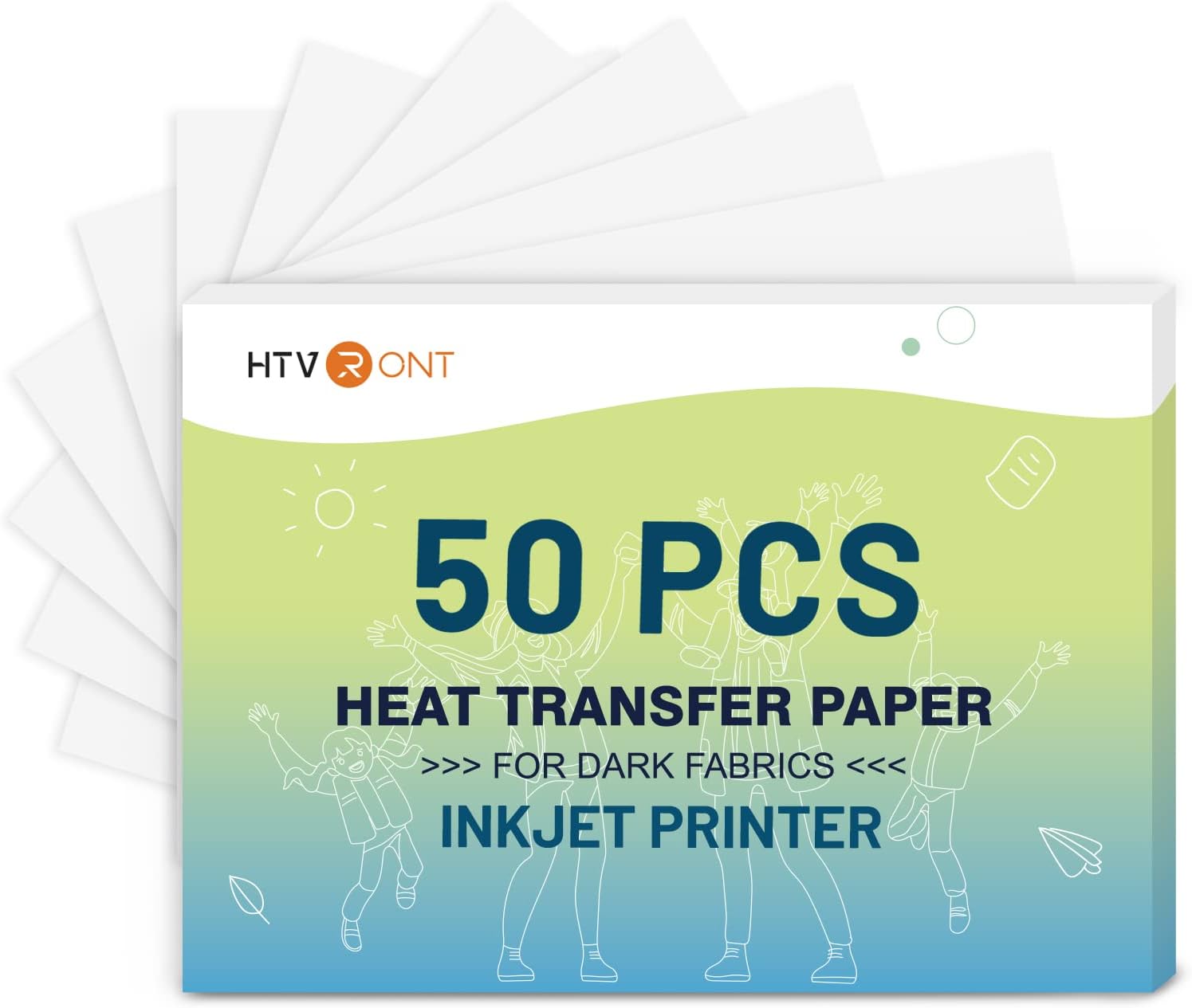 HTVRONT Heat Transfer Paper for Dark T Shirts -50 Pack [...]