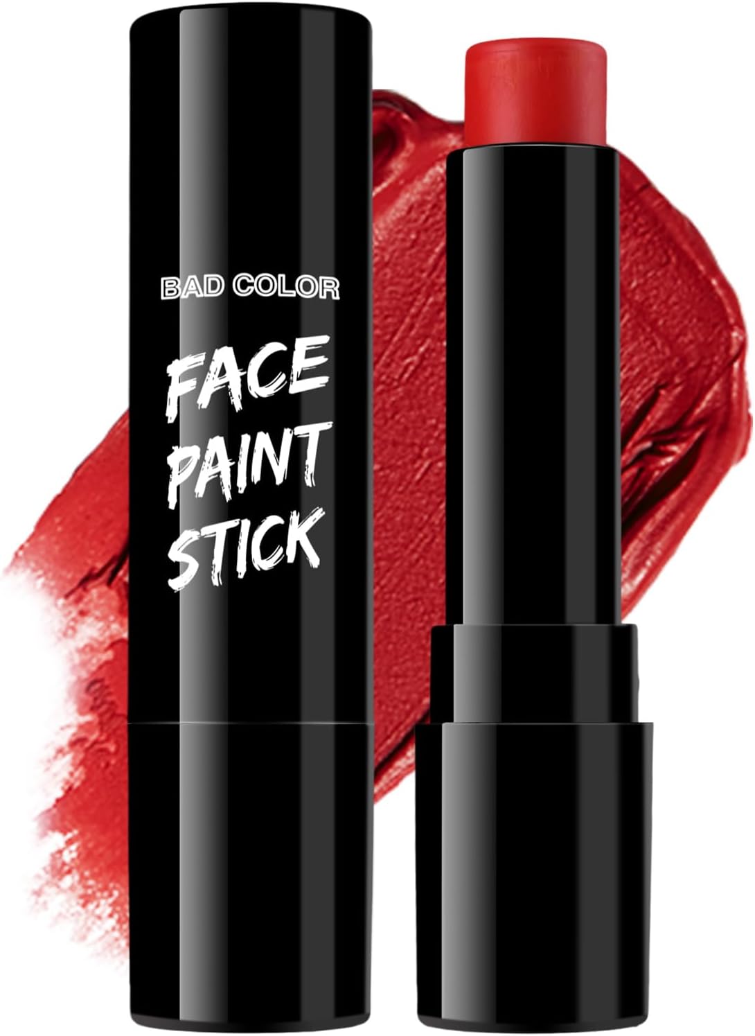 BADCOLOR Red Face Body Paint Eye Black Stick, Cream [...]