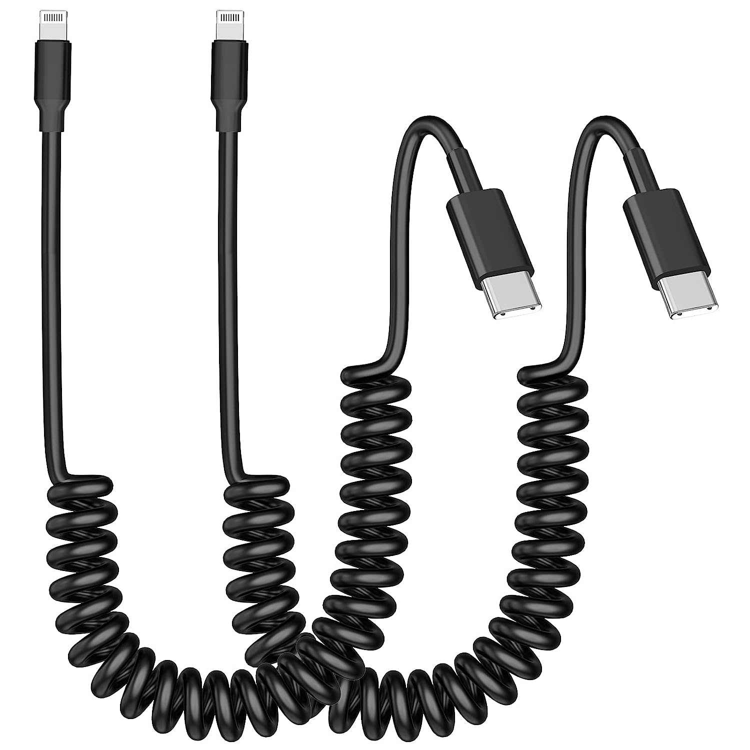 [Apple MFi Certified] iPhone Coiled Lightning Cable [...]