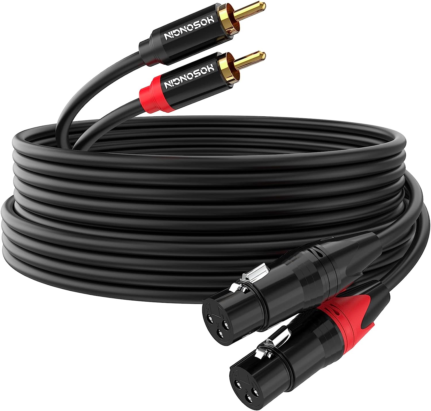 HOSONGIN Professional XLR to RCA Audio Cable 15 Feet - [...]