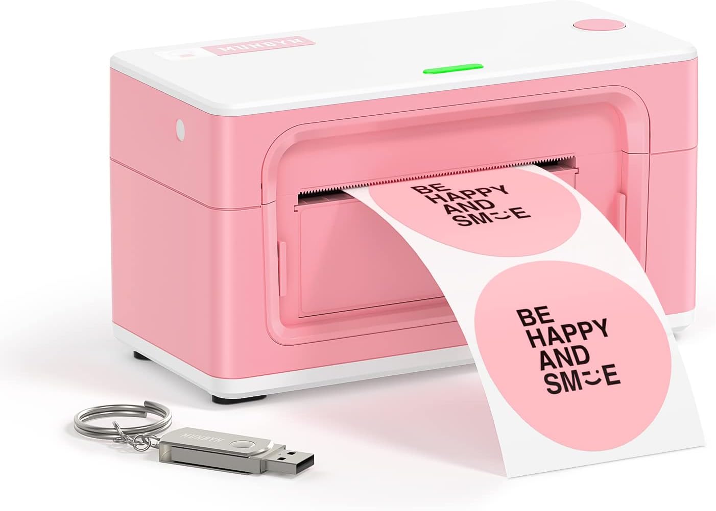 MUNBYN Pink Shipping Label Printer, P941 [Upgraded [...]