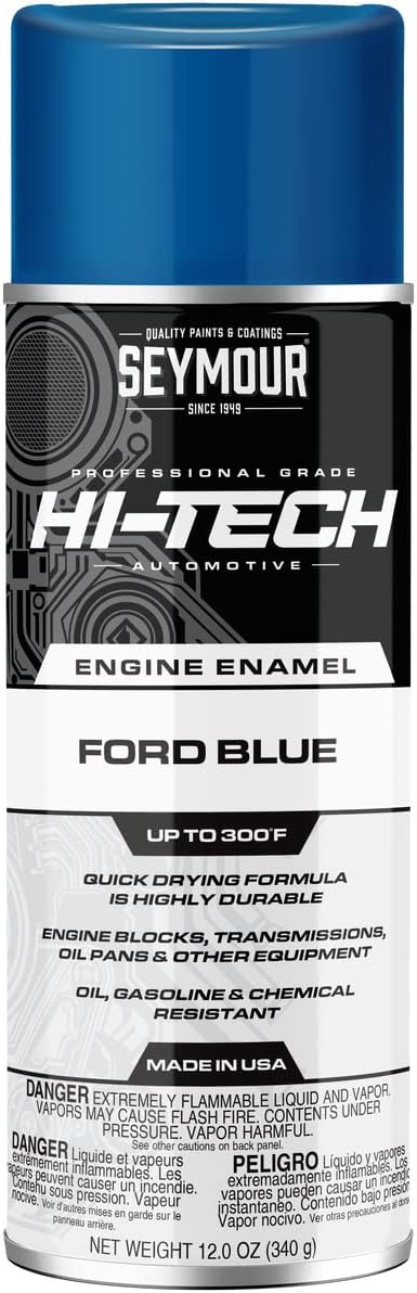 Seymour EN-46 Hi-Tech Engine Spray Paint, Ford Blue