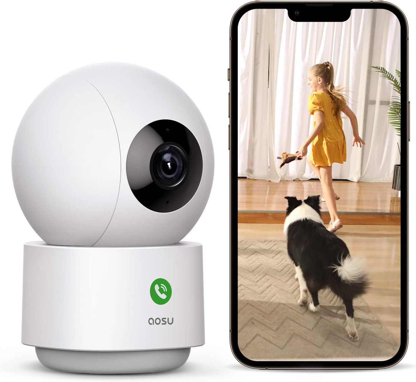 2K Indoor, aosu Baby Monitor Pet Camera 360-Degree for [...]