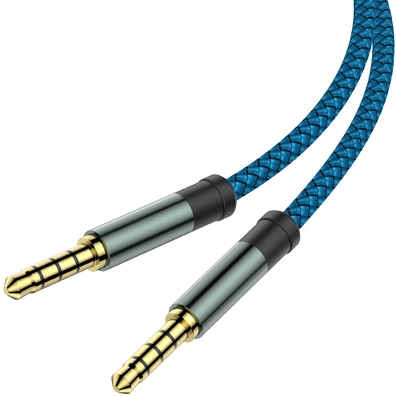 2 Pack TRRS 3.5mm Audio Cable, 5Ft MCSPER 4-Conductor [...]
