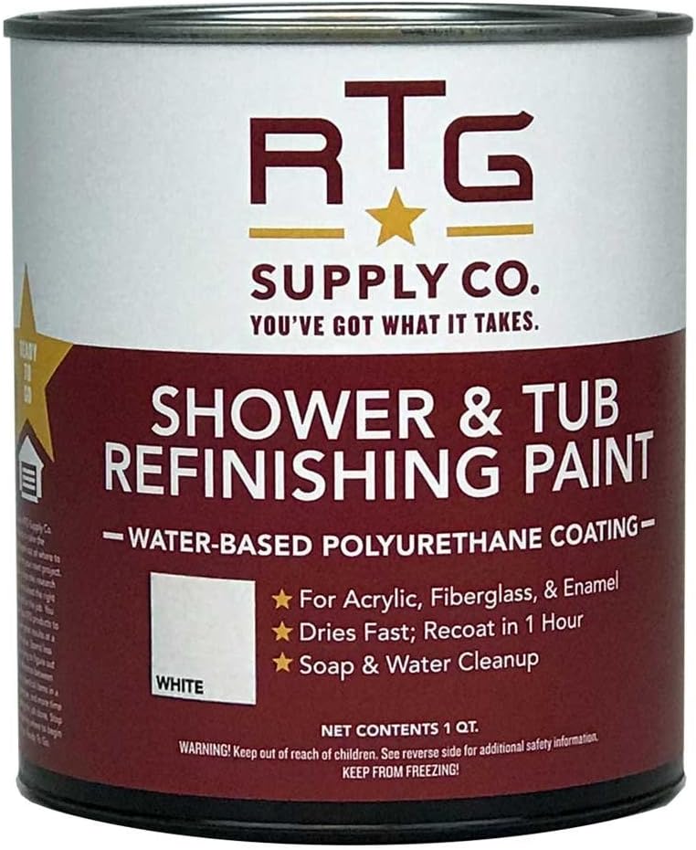 RTG Shower & Tub Refinishing Paint (White)