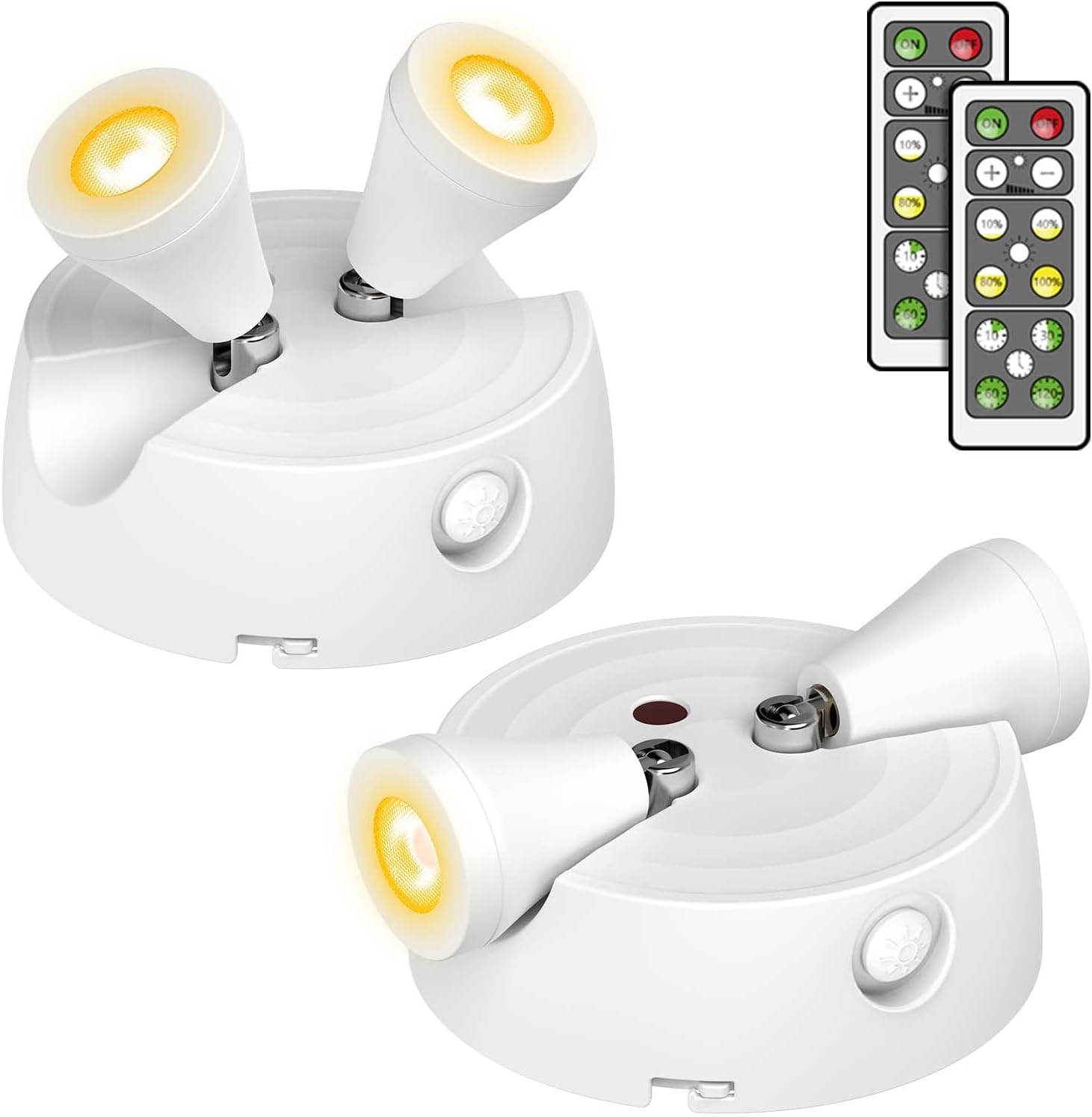 Olafus LED Wireless Spotlight 2 Pack, 400LM Accent [...]