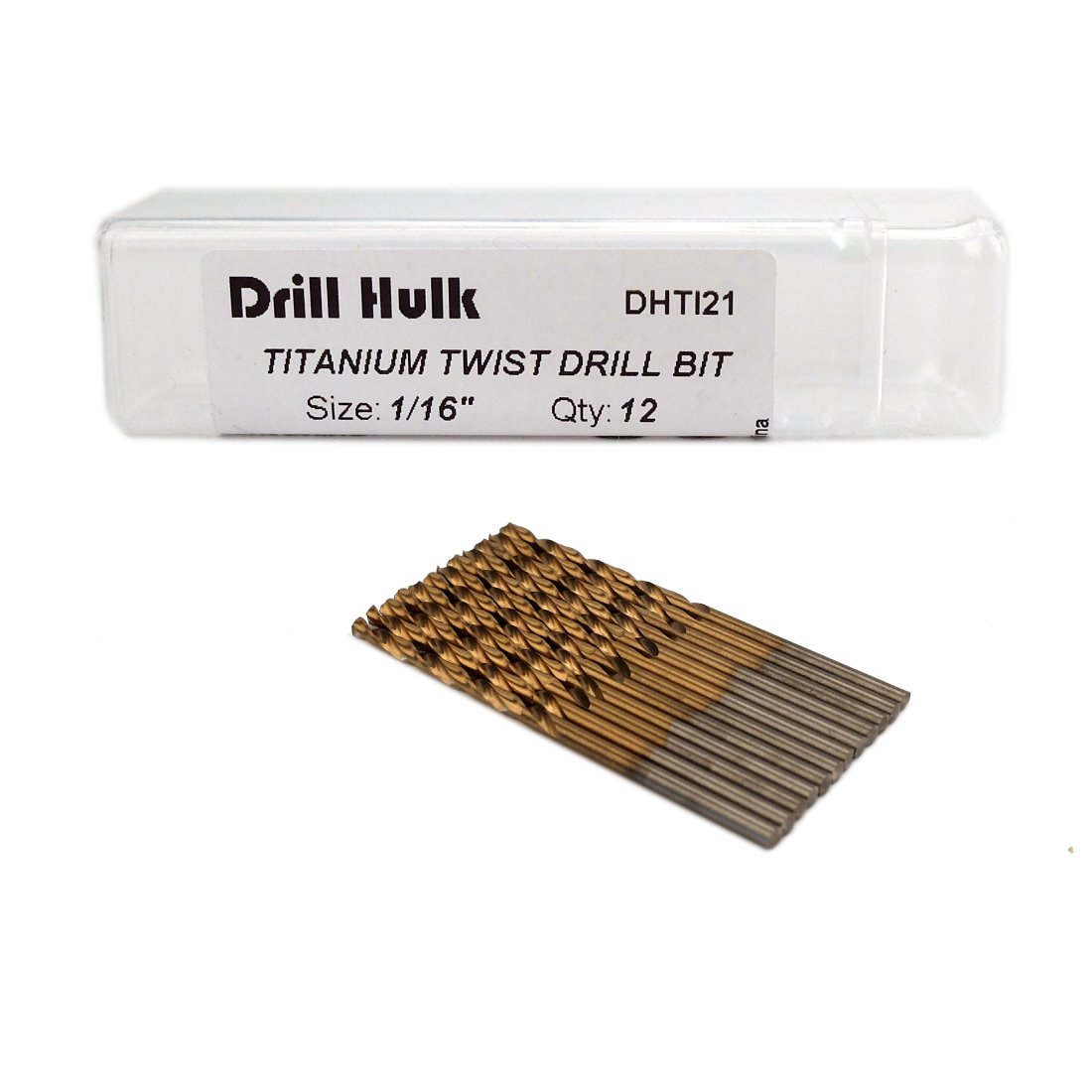 Pack of 12, 1/16-Inch Titanium Nitride Coated Drill [...]