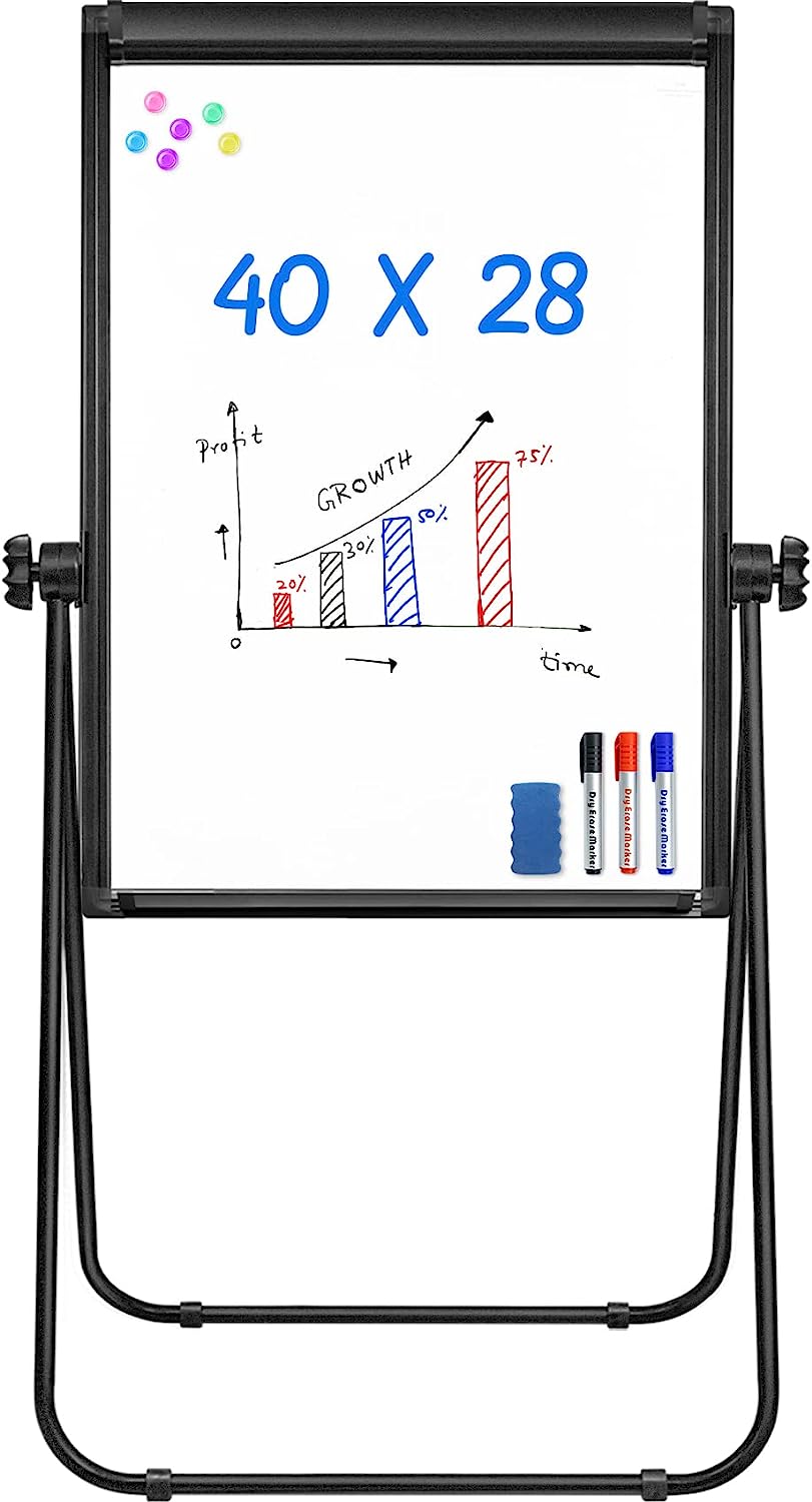 Stand White Board - 40x28 Magnetic Dry Erase Board [...]