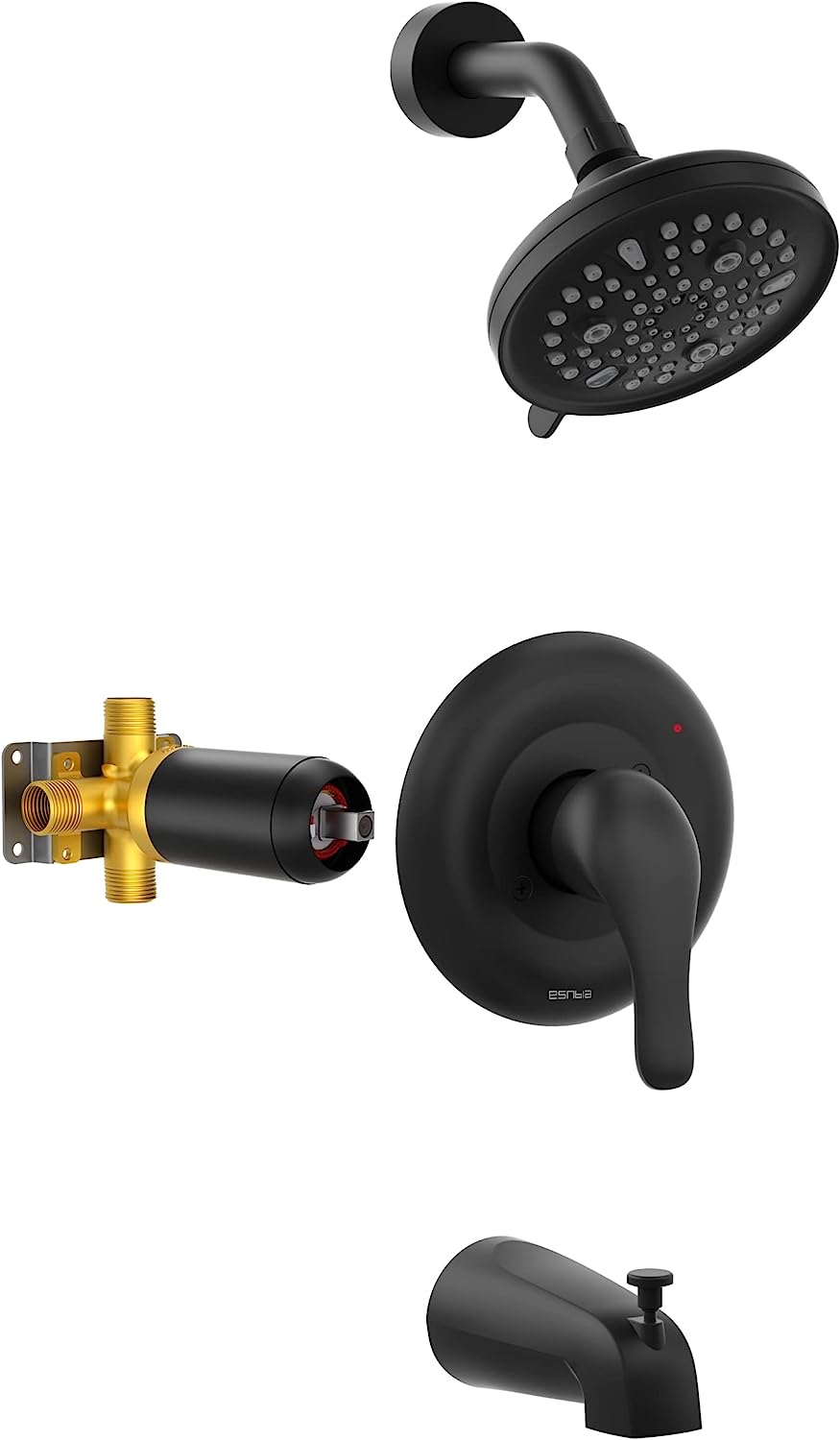 Esnbia Shower Tub Kit, Tub and Shower Faucet Set（Valve [...]