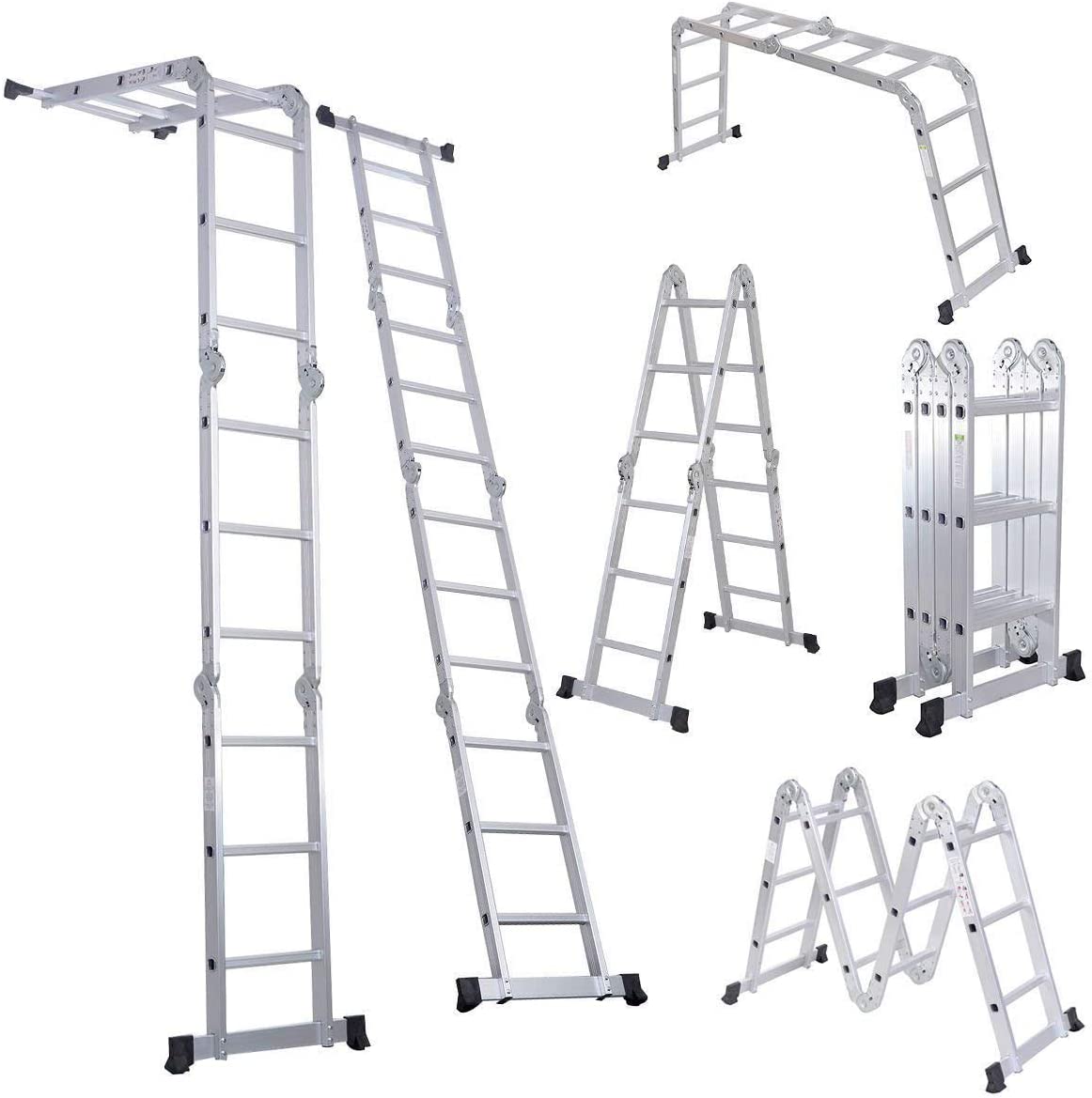 LUISLADDERS Folding Ladder Multi-Purpose Aluminium [...]
