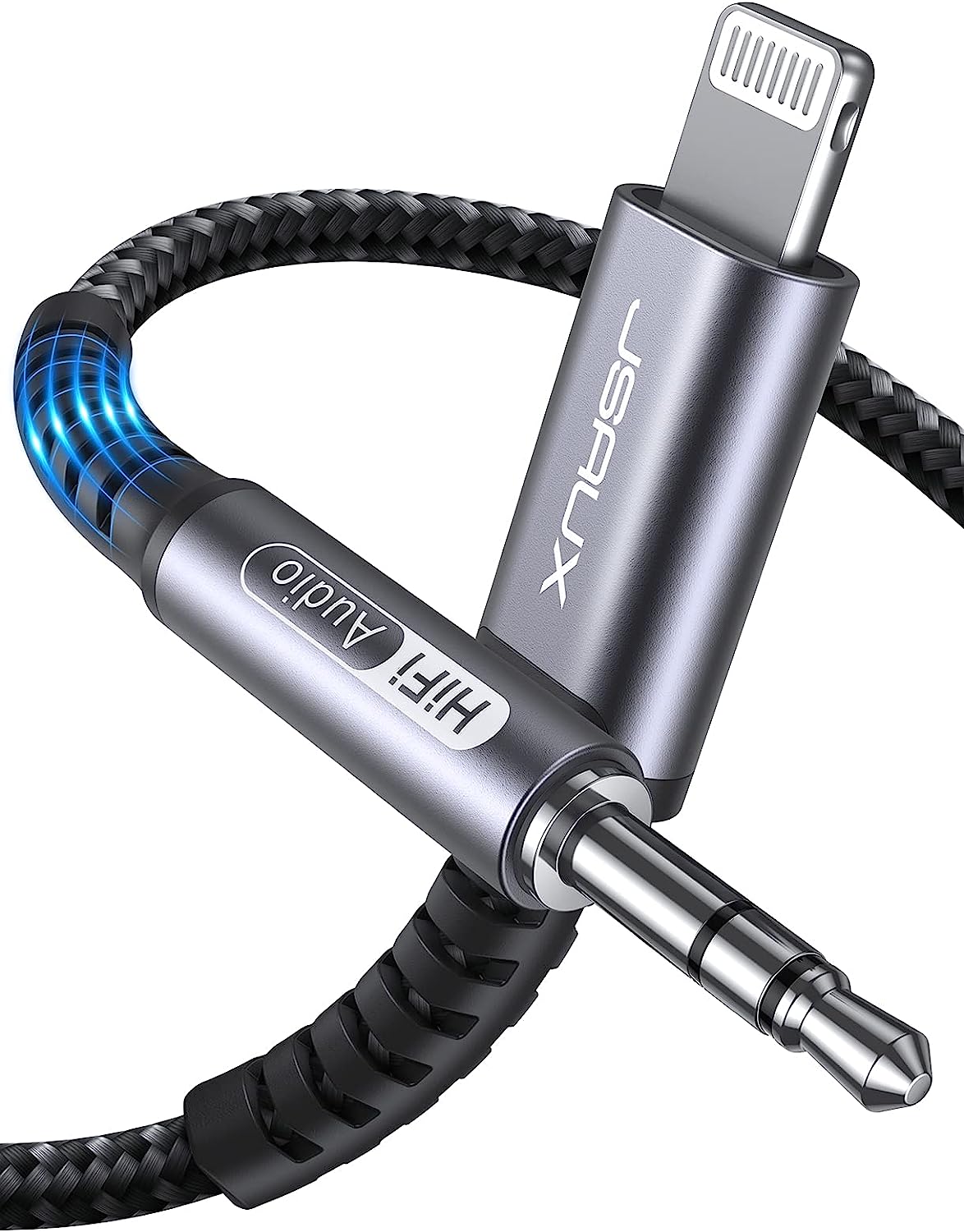 JSAUX Lightning to 3.5mm Audio Cord 6FT, [Apple Mfi [...]