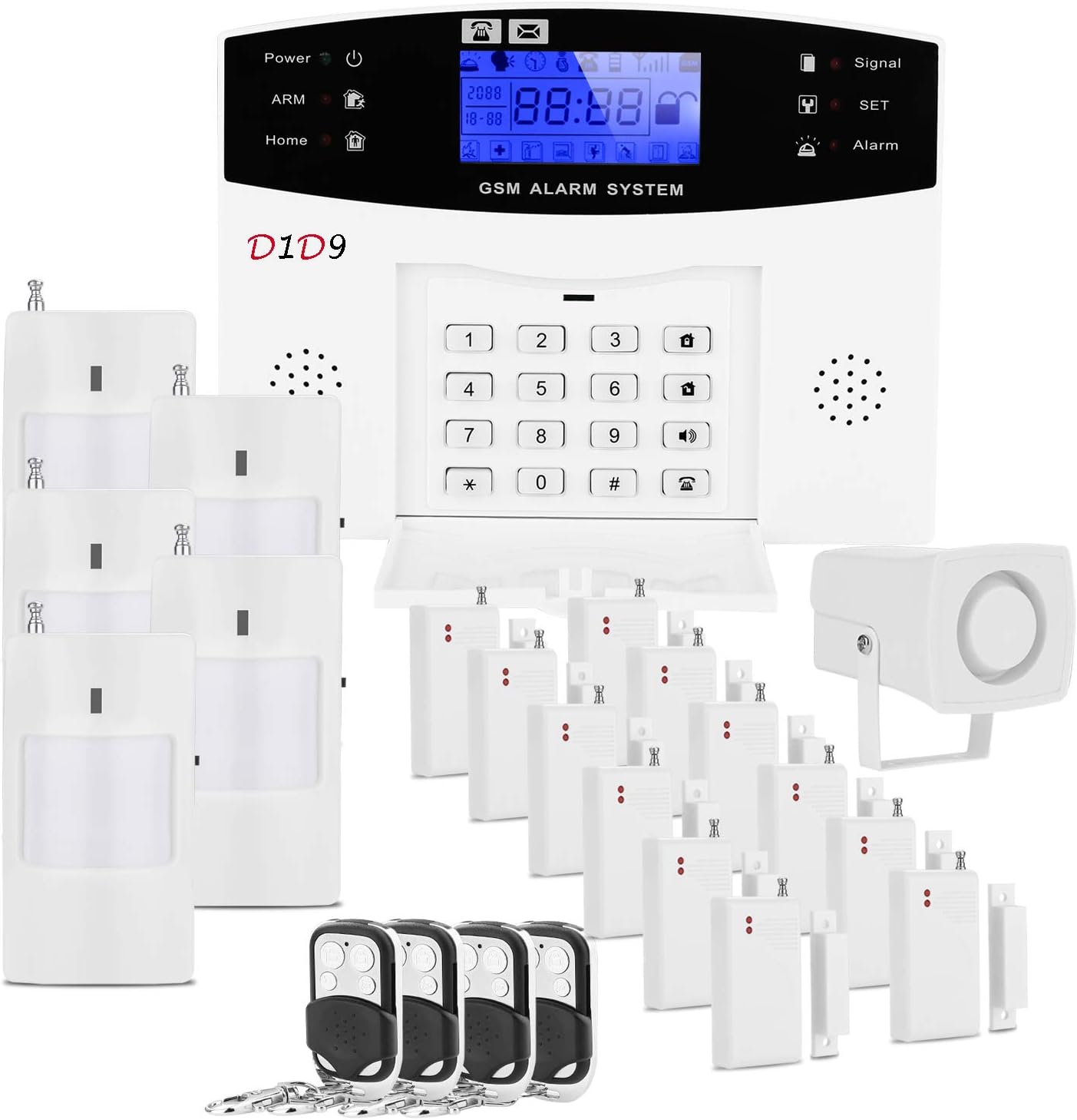 D1D9 Home Burglar Alarm System 23 pcs kit Wireless DIY [...]