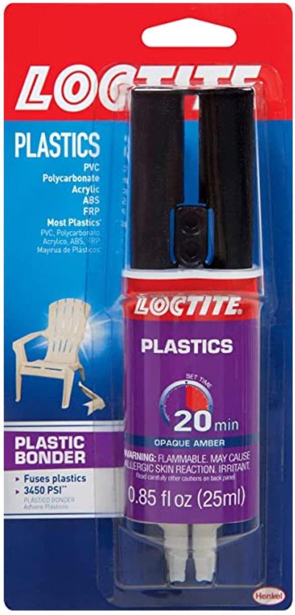 Loctite Plastic Bonder, 0.85 fl oz, 1 Syringe