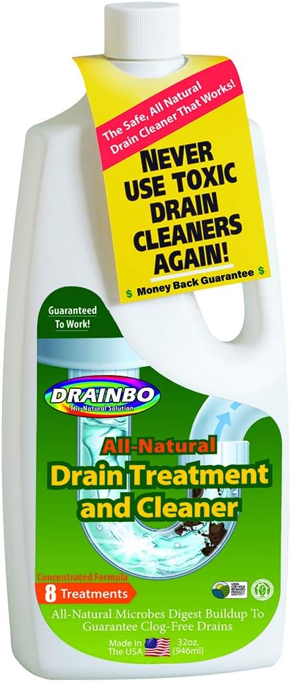 Drainbo Household Drain Treatment and Cleaner, 32-Ounce