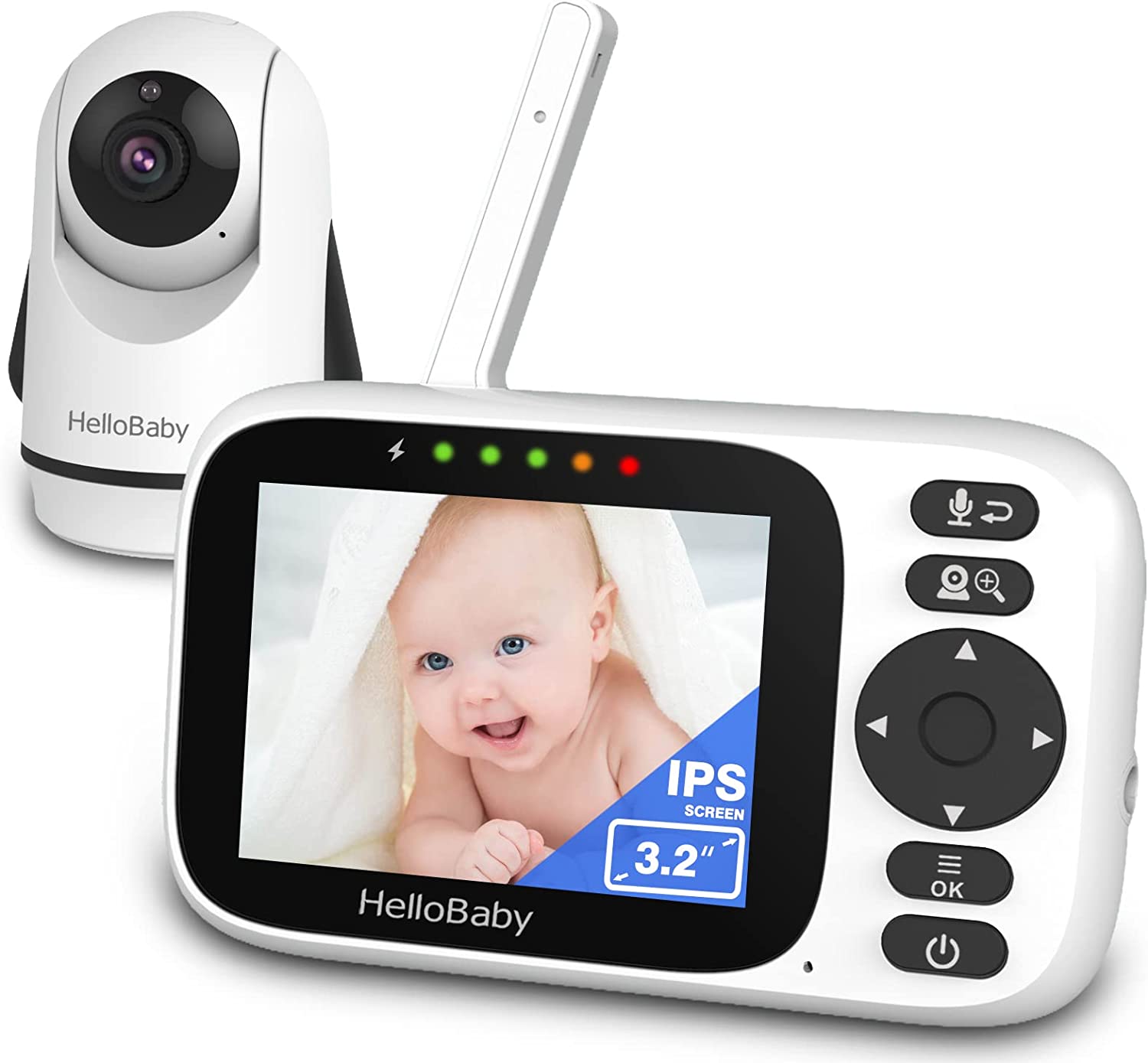 HelloBaby HD Baby Monitor with Camera and Audio - Baby [...]