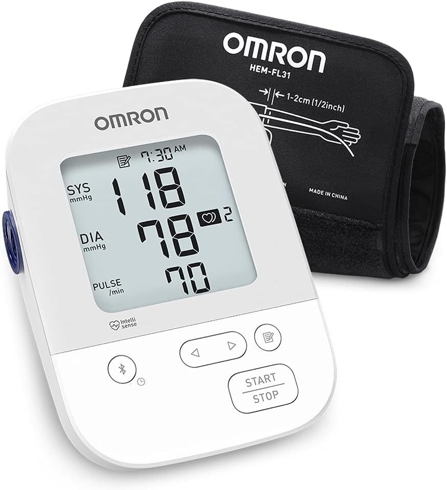 OMRON Silver Blood Pressure Monitor, Upper Arm Cuff, [...]