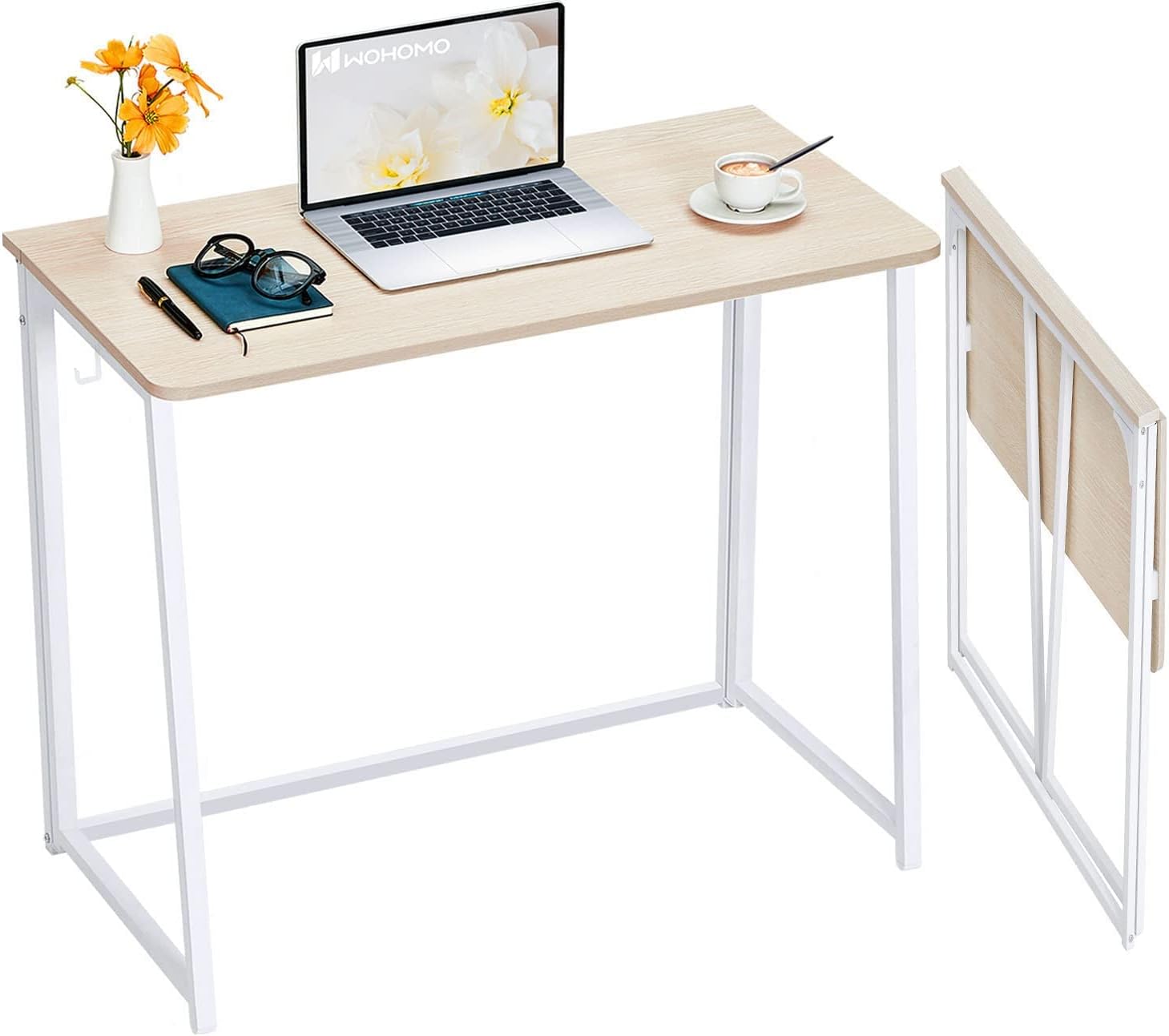 WOHOMO Folding Desk, Small Foldable Desk 31.5