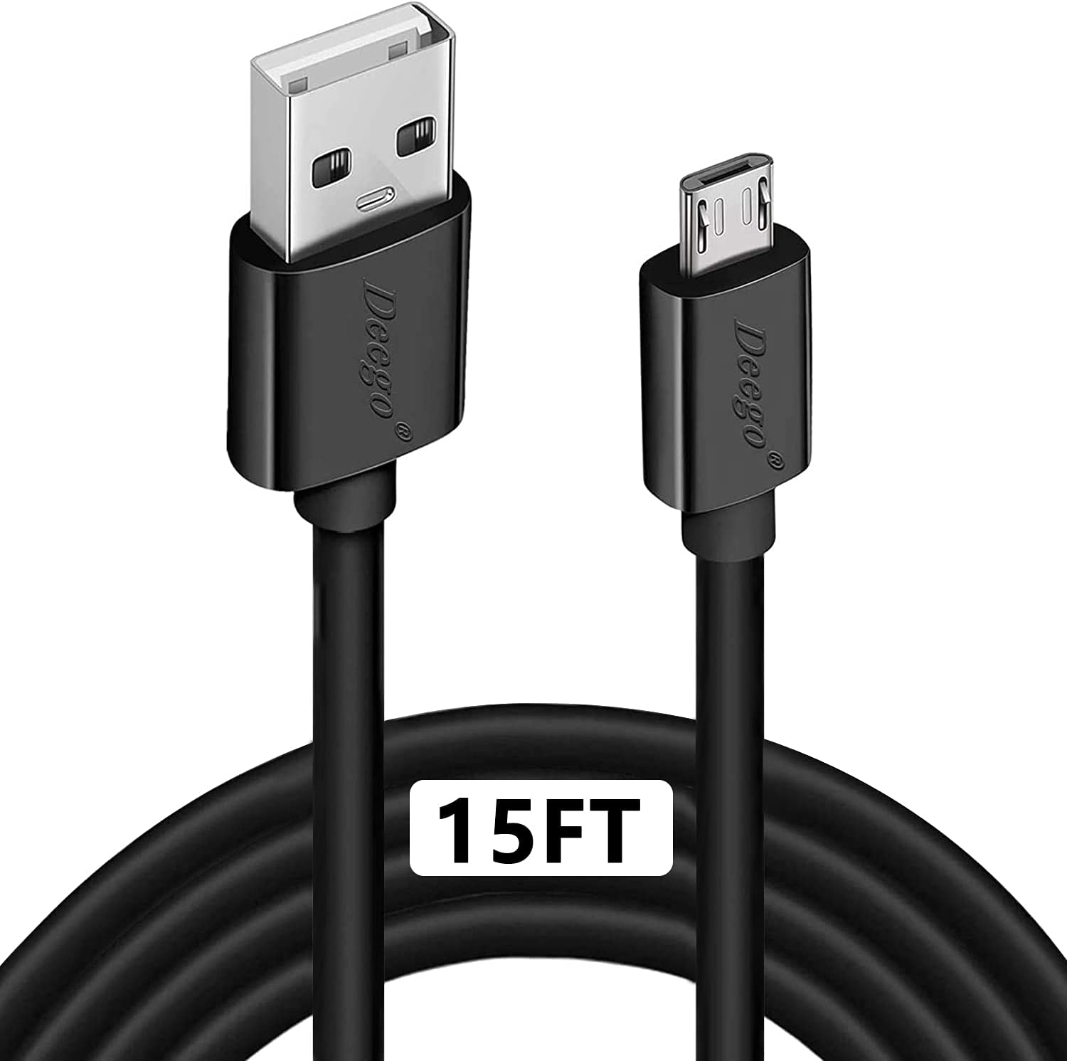 Micro USB Cable,15Ft Extra Long PS4 Controller Charger [...]