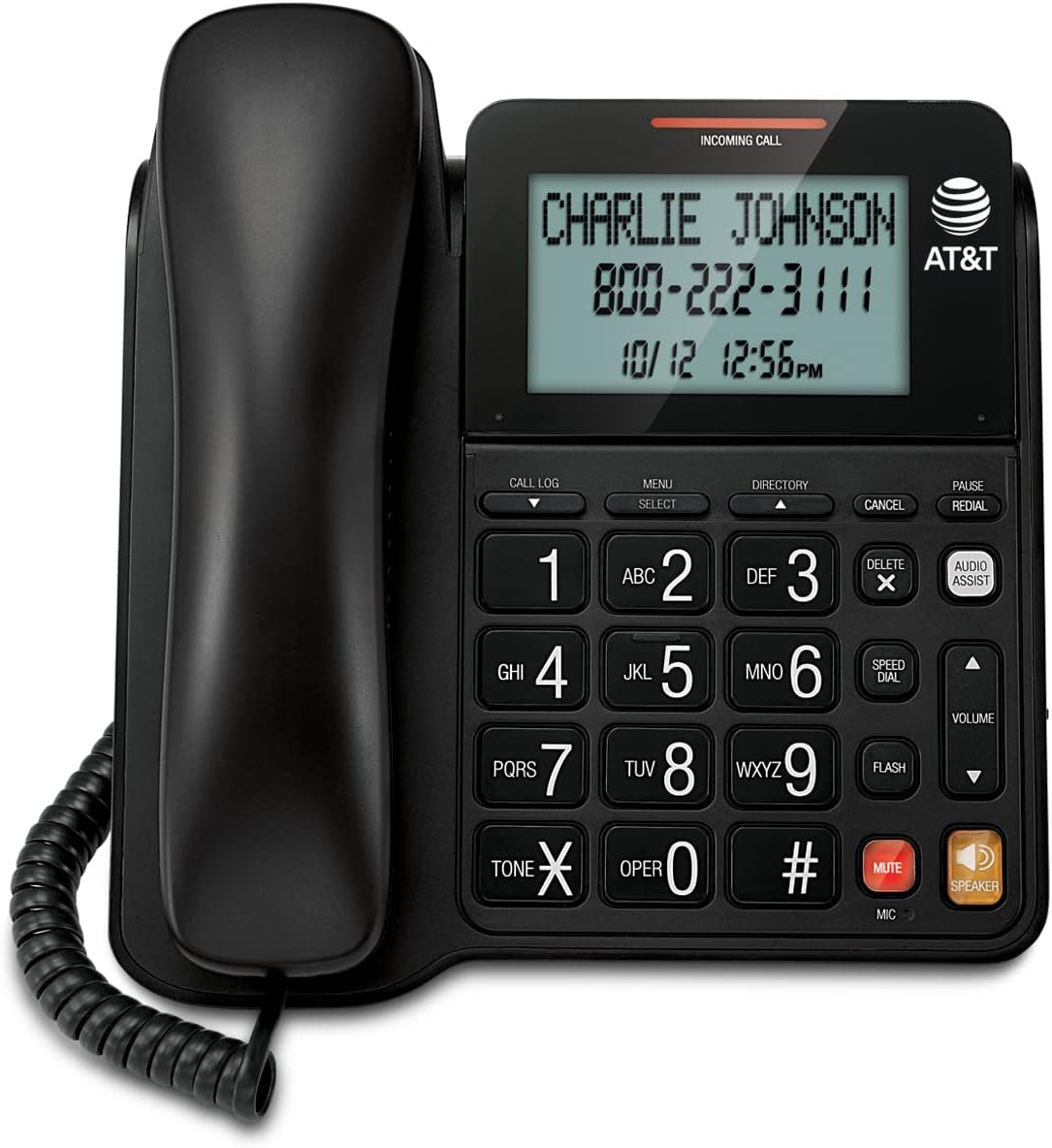 AT&T CL2940 Corded Phone with Speakerphone, Extra- [...]