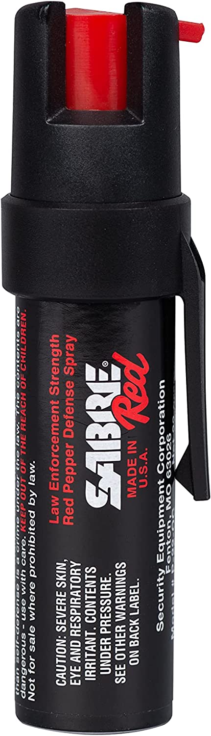 SABRE RED Compact Pepper Spray, Max Police Strength OC [...]