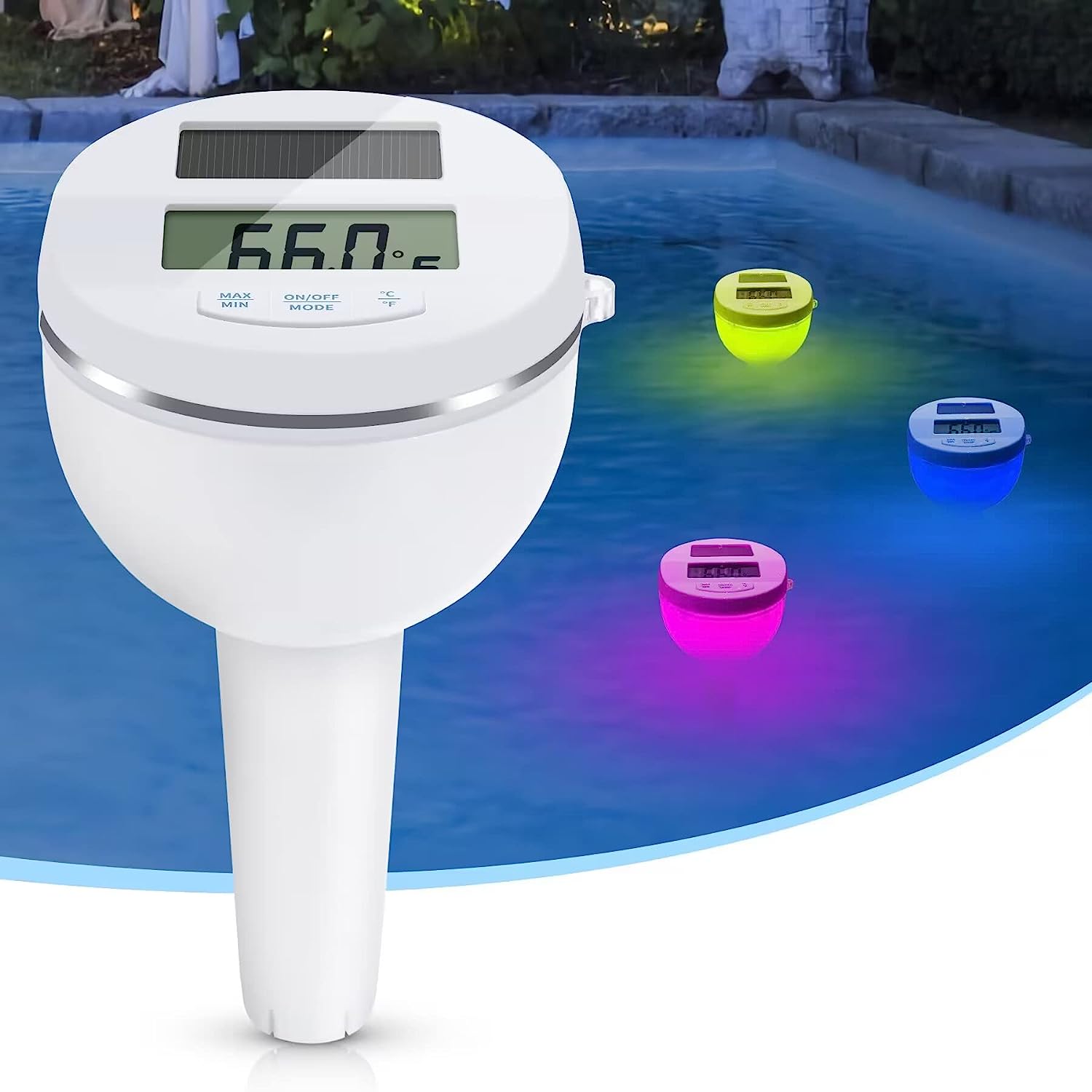 Digital Pool Thermometer, Solar Powered Floating Pool [...]