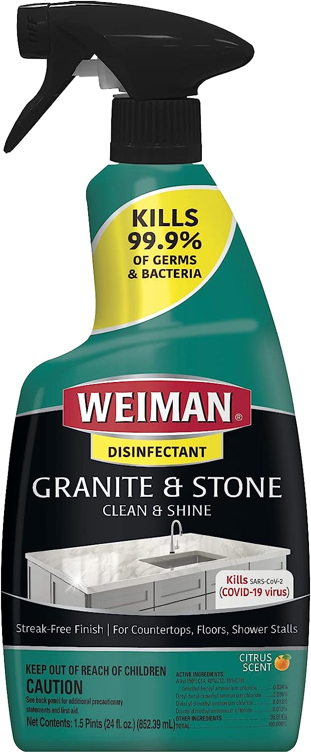 Weiman Disinfectant Granite Daily Clean & Shine, 24 Fl [...]