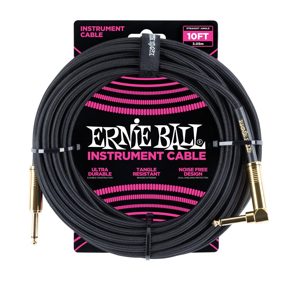 Ernie Ball Braided Instrument Cable, Straight/Angle, [...]