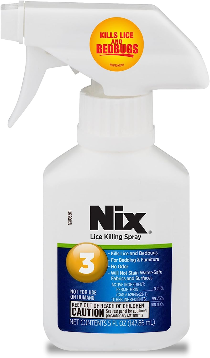 Nix Lice & Bedbug Killing Spray for Home, Bedding & [...]