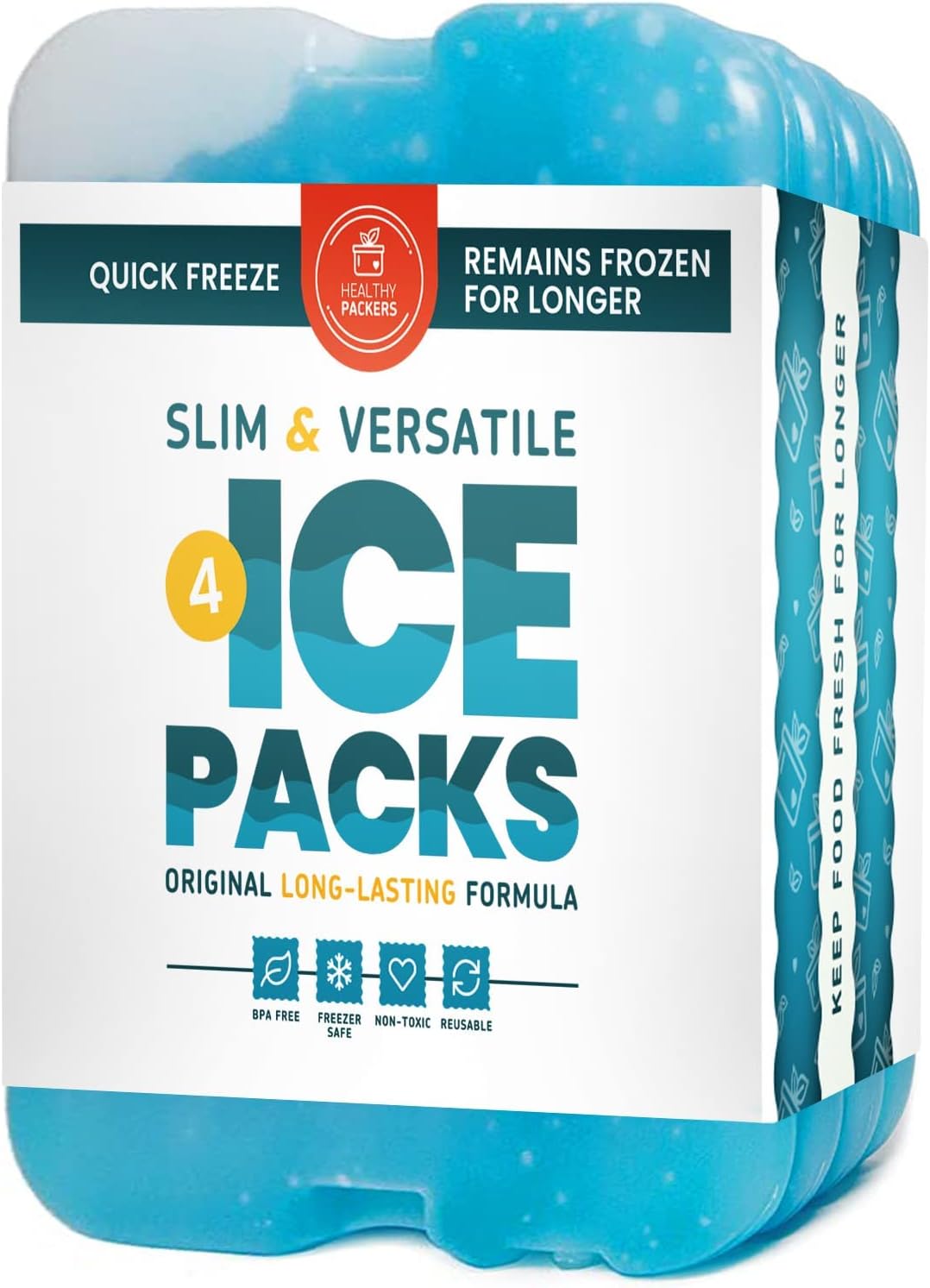 Healthy Packers Ice Packs for Coolers - Freezer Packs [...]