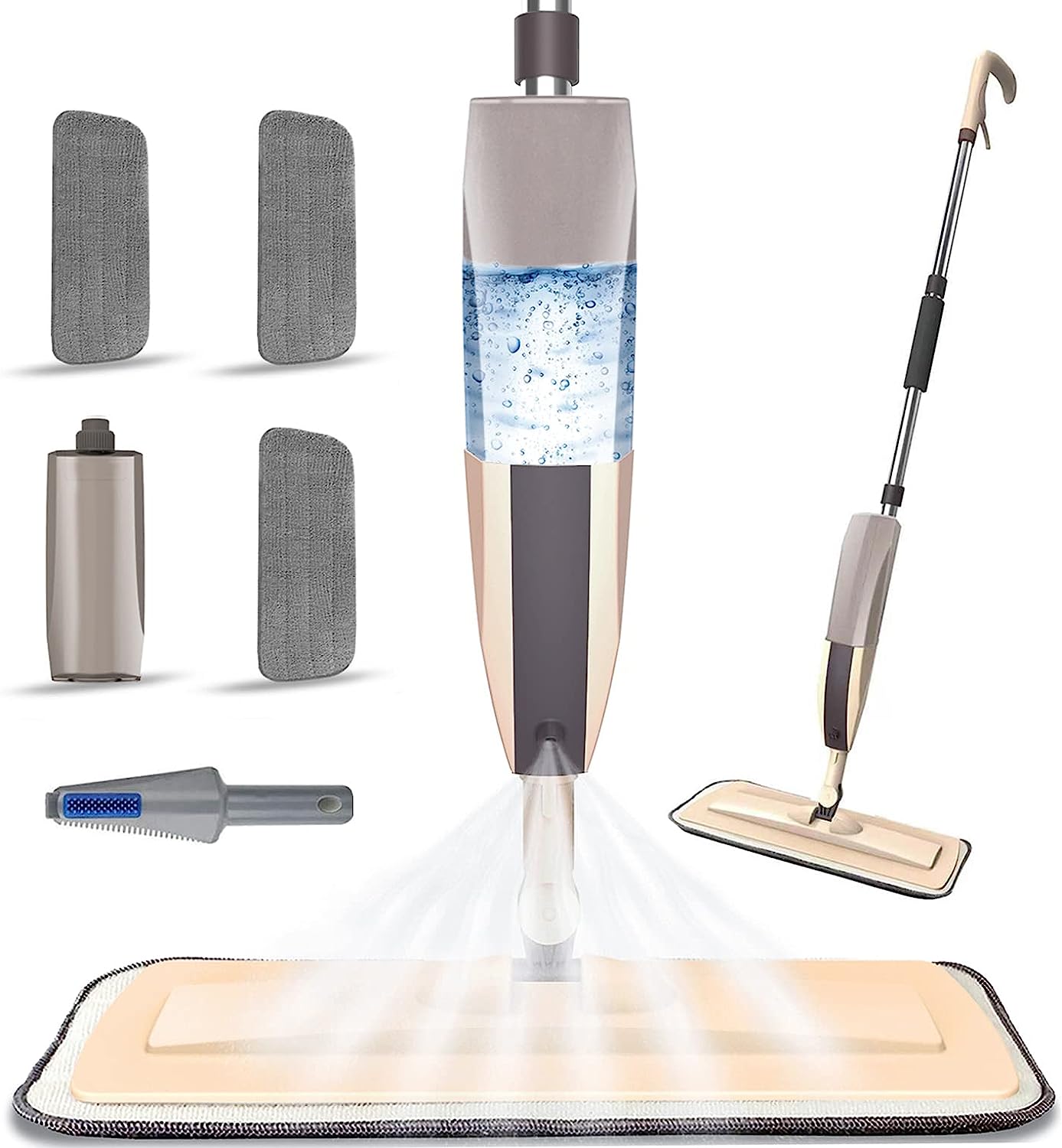 Microfiber Spray Mop for Floor Cleaning, Dry Wet Wood [...]