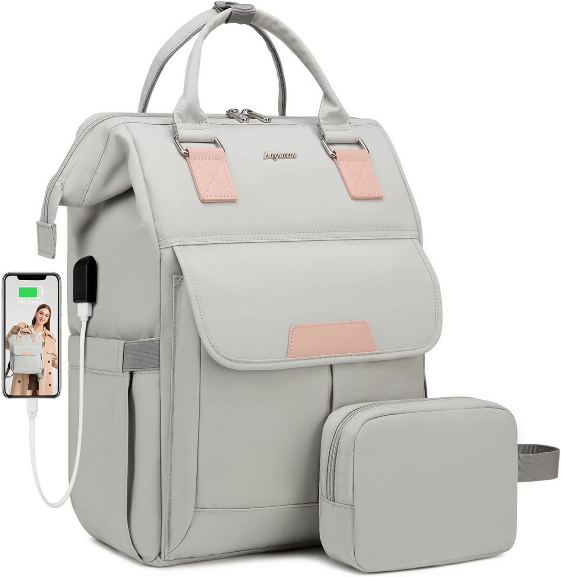 bagswan Women Computer Backpack Nurse Bags: 15.6 Inch [...]
