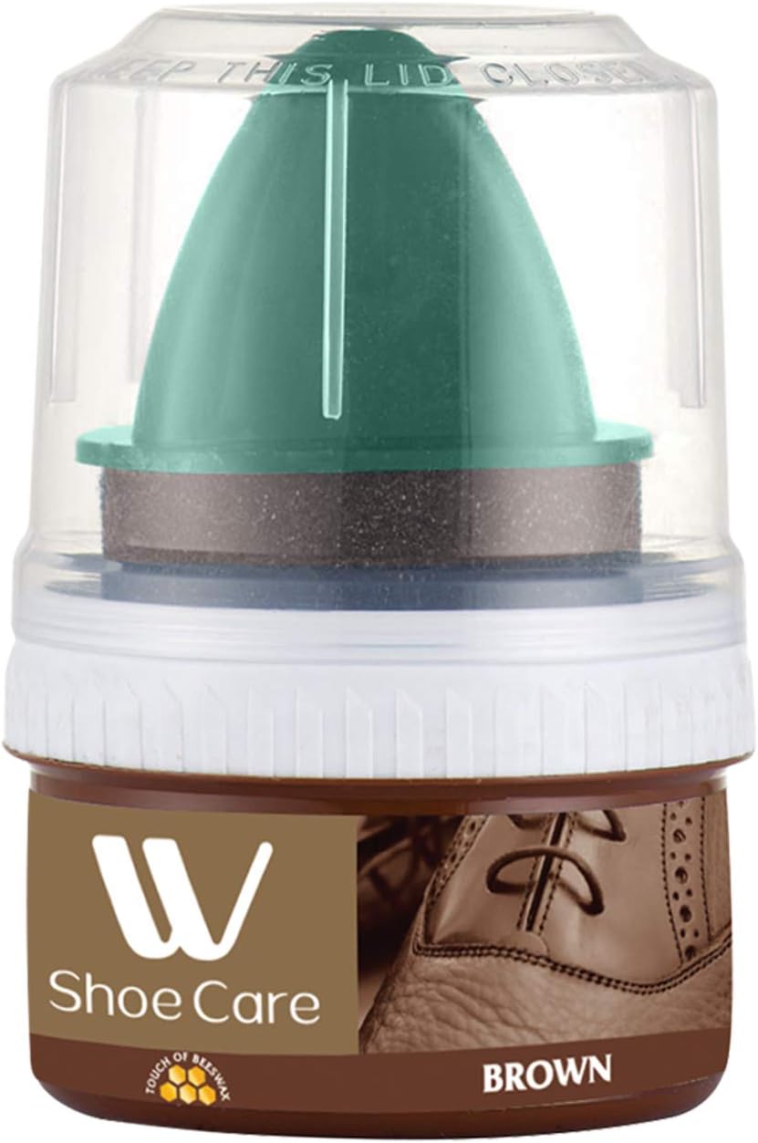 WBM Unisex-Adult 50-ml Brown Shoe Cream Cleaner, 50 ml