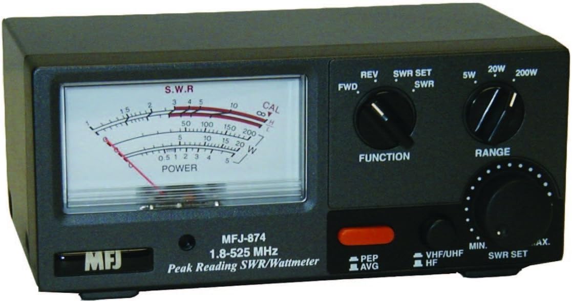 MFJ-874 RF Power & SWR Meter for 1.8-525Mhz - [...]