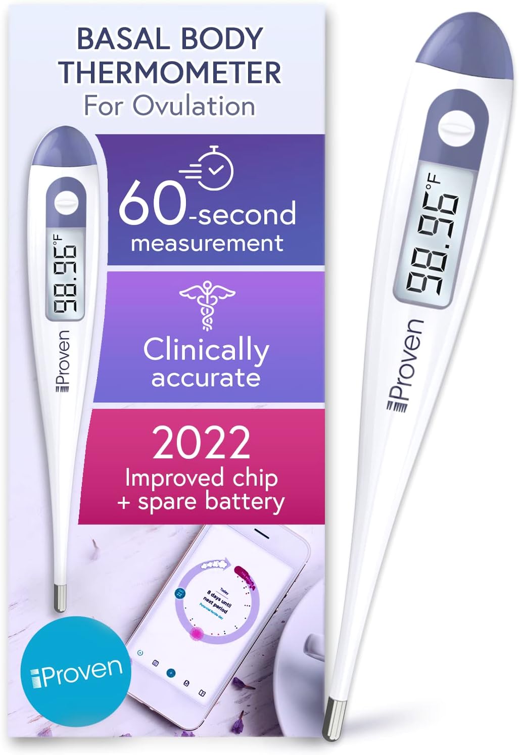 Digital Basal Body Thermometer, 1/100th Degree High [...]