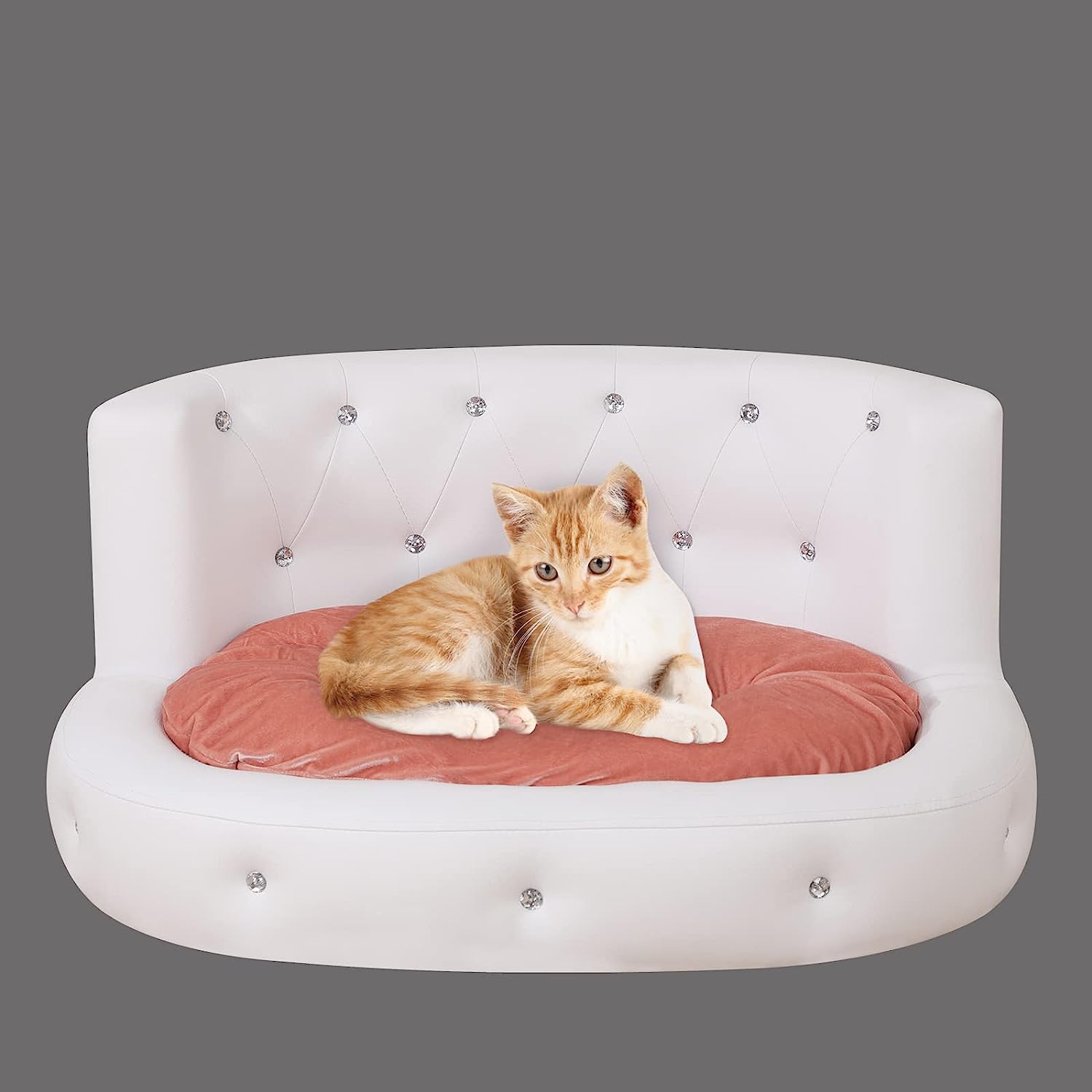 PU Leather Dog Sofas and Chairs,Wooden Frame Cat [...]