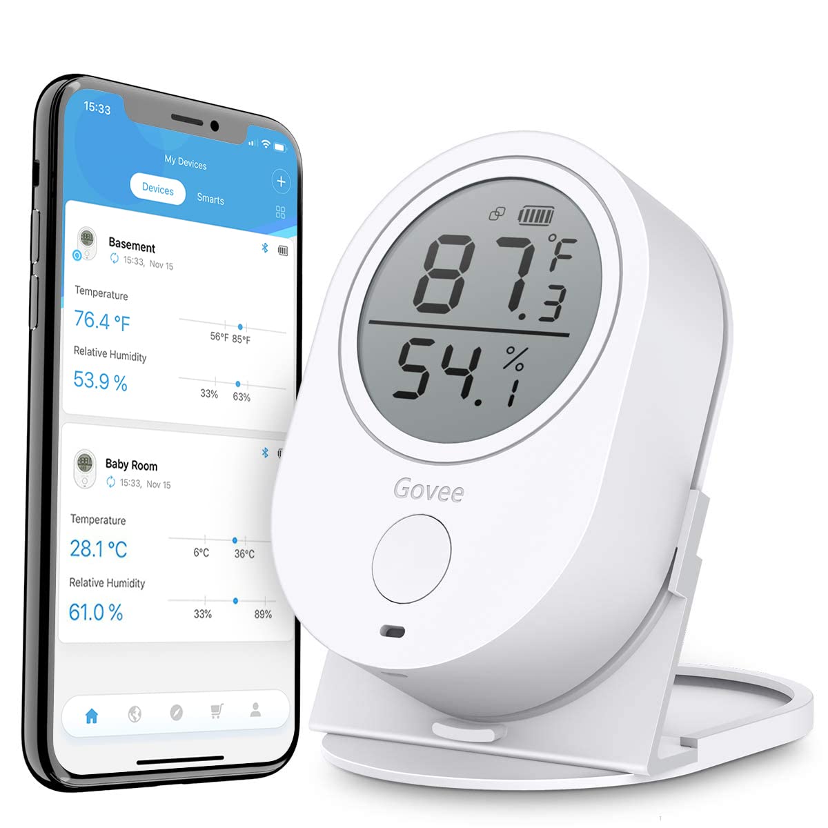 Govee Bluetooth Thermometer Hygrometer, Instant Read [...]