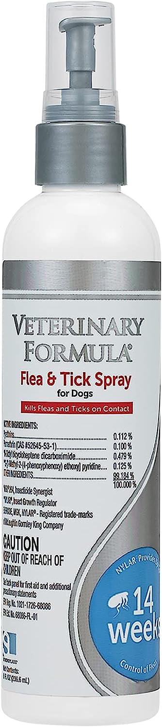 Veterinary Formula Flea and Tick Spray for Dogs, 8 oz [...]
