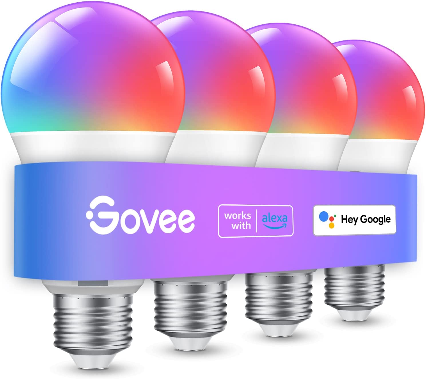 Govee Smart Light Bulbs, WiFi Bluetooth Color Changing [...]