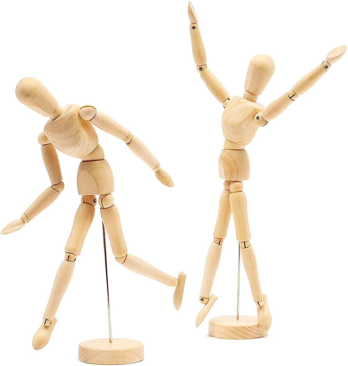 2 Pack Posable Wooden Mannequin Figure for Drawing, [...]