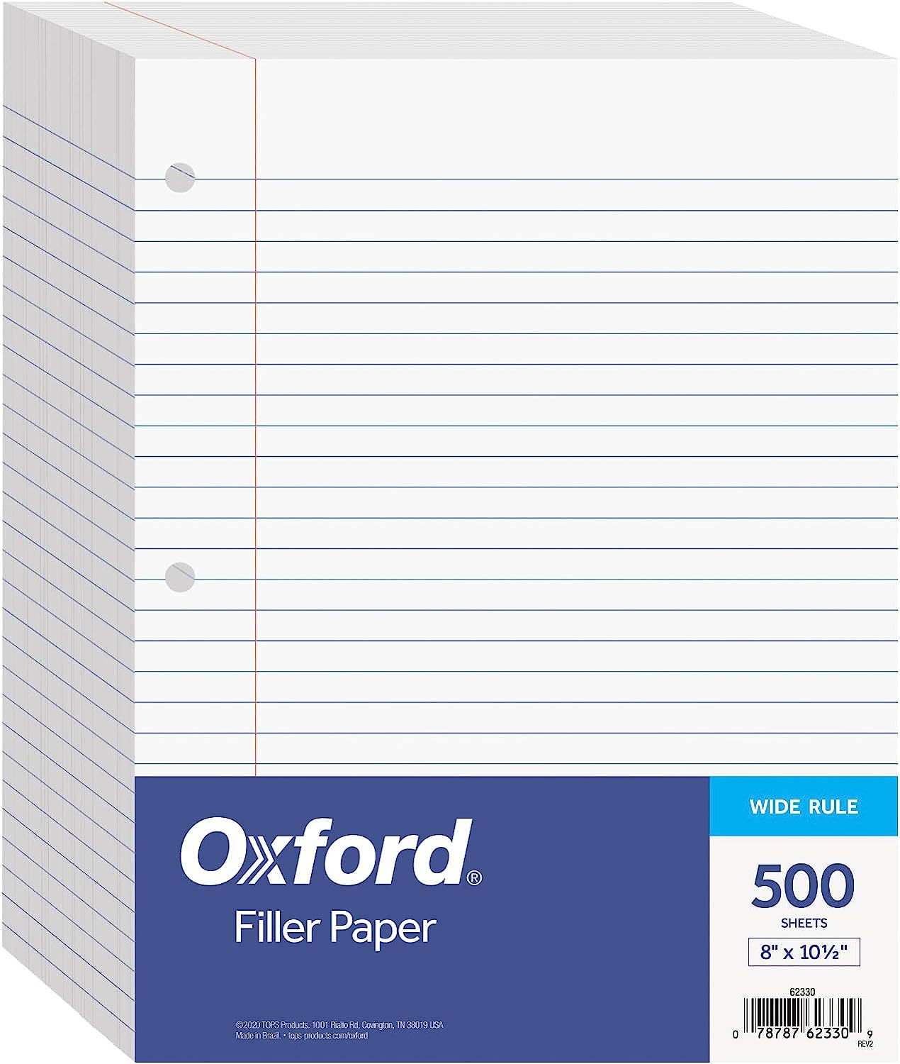 Oxford Filler Paper, 8.5 x 11 Inch Wide Ruled Paper, 3 [...]