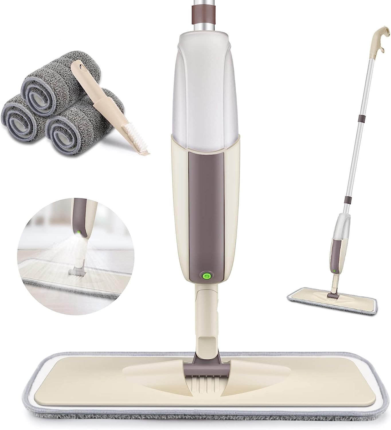 Spray Mop for Floor Cleaning, HOMTOYOU Floor Mop with [...]