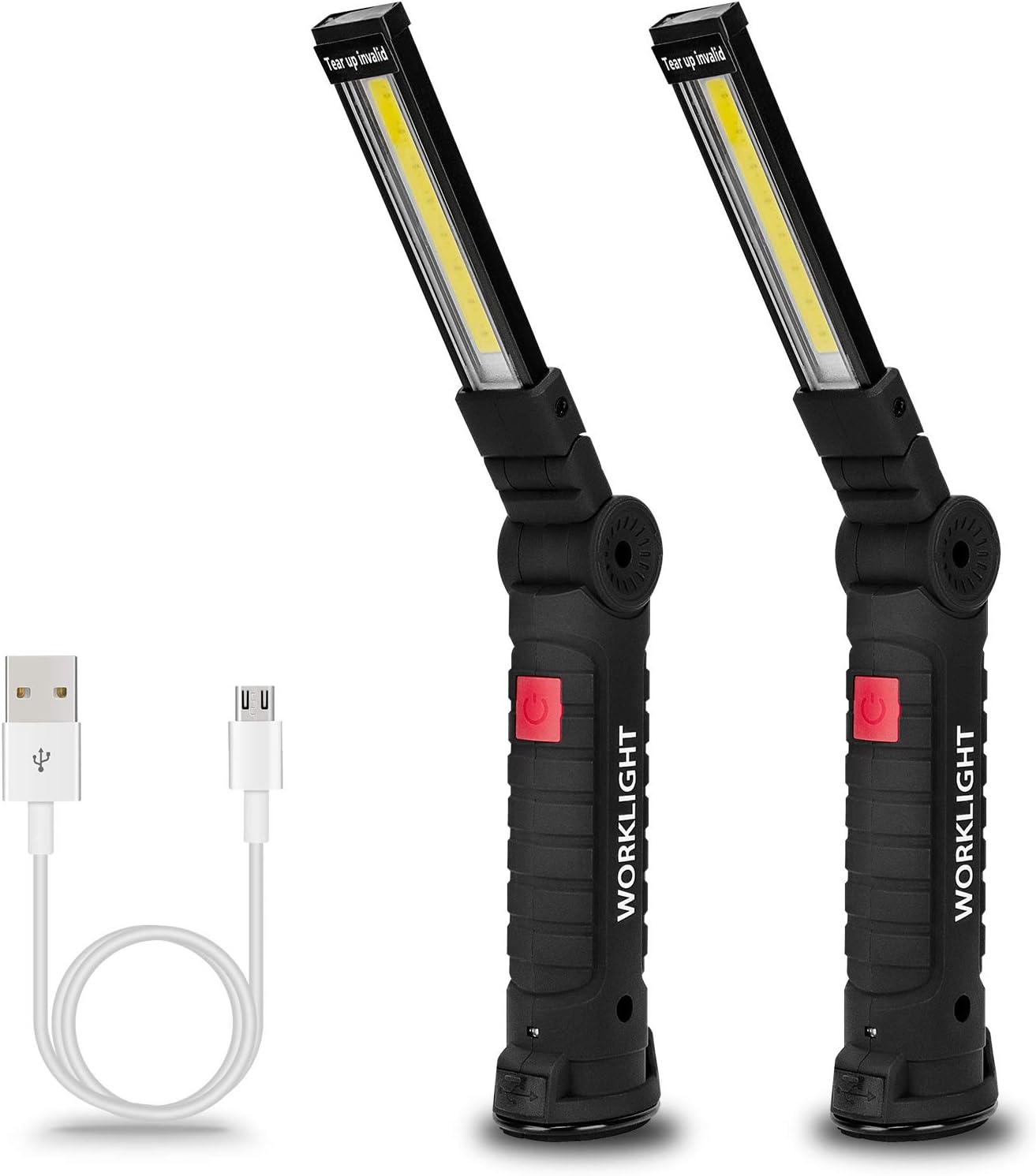 Lmaytech Gifts for Dad, 2 Pack Black Rechargeable LED [...]