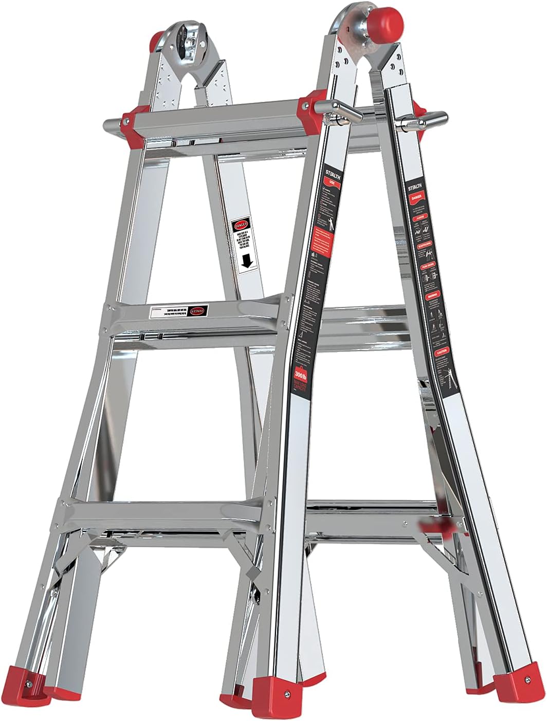 STEALTH Folding Ladder, 13 ft Aluminum Extension [...]