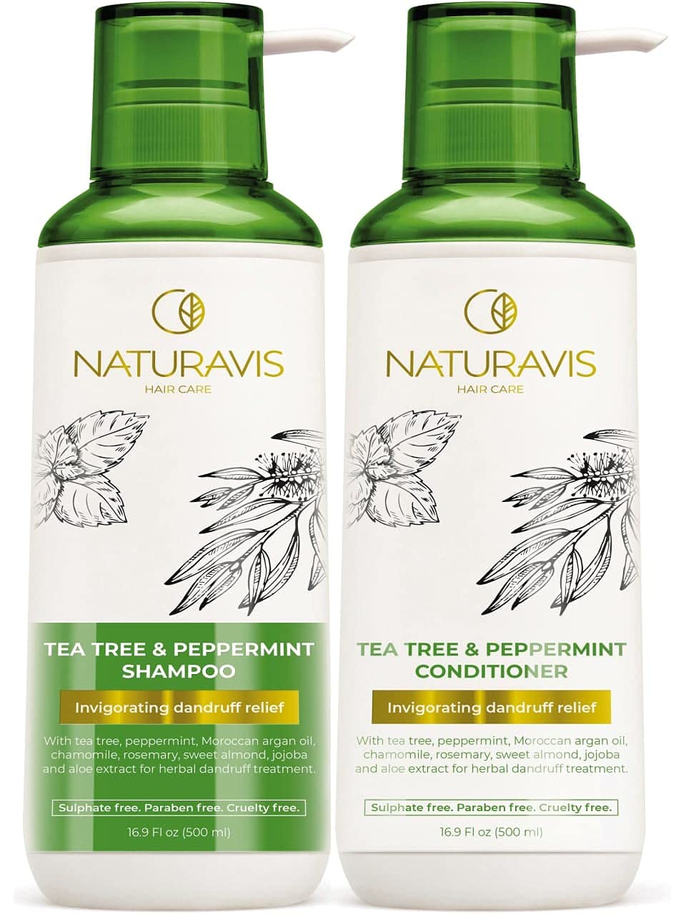 Tea Tree Shampoo and Conditioner Set with Peppermint- [...]