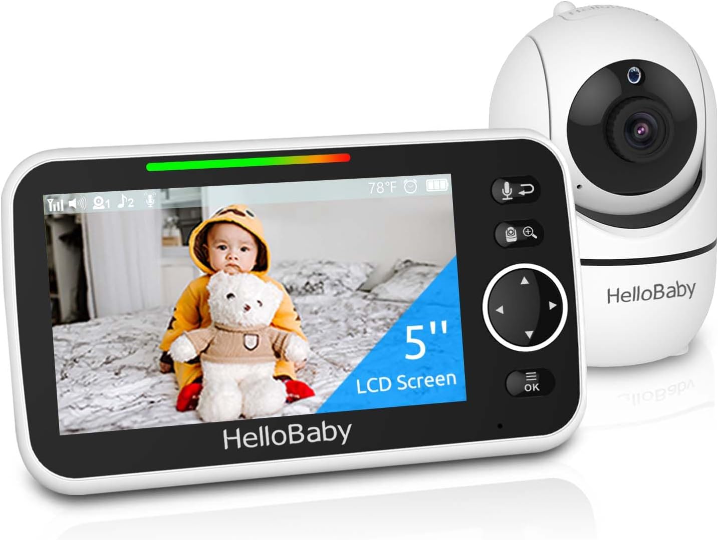 HelloBaby Monitor, 5''Display with 30-Hour Battery, [...]