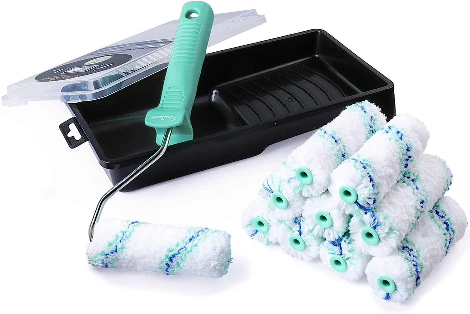 12PC Small Paint Roller Tray Set, 4 inch Paint Roller [...]
