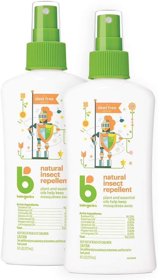 Babyganics Insect Spray, 6oz, 2 pack, Made with Plant [...]