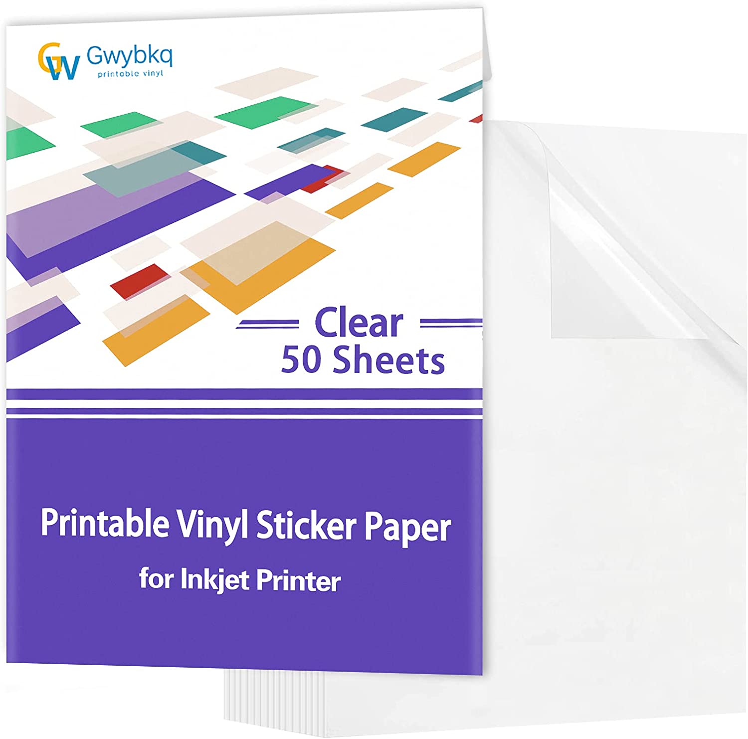 Gwybkq Clear Printable Vinyl Sticker Paper for Inkjet [...]